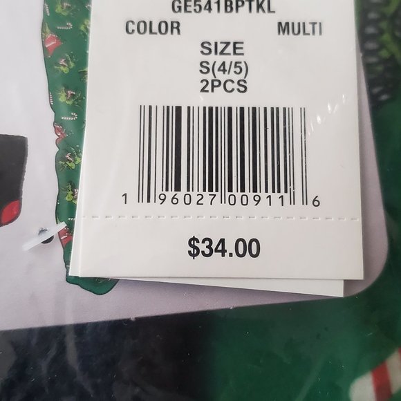 Holiday Pajama Pants for Boys, Size S (4-5) 3 pc Set! 2 pants 1 pair of socks - Picture 5 of 6